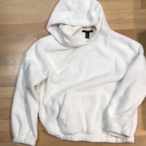 - forever 21 blanket hoodie, super soft in a cream color